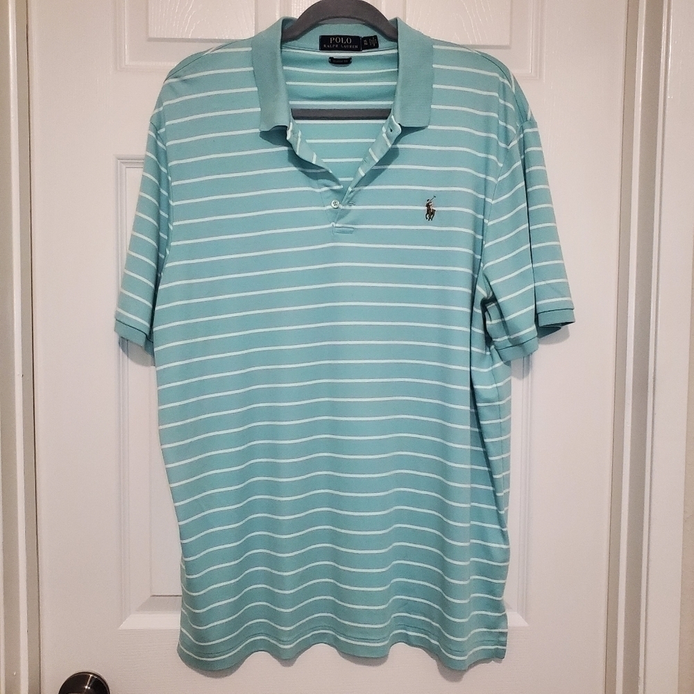 Polo Ralph Lauren Men's Classic Fit Striped Soft-Touch Polo Shirt Sz XL